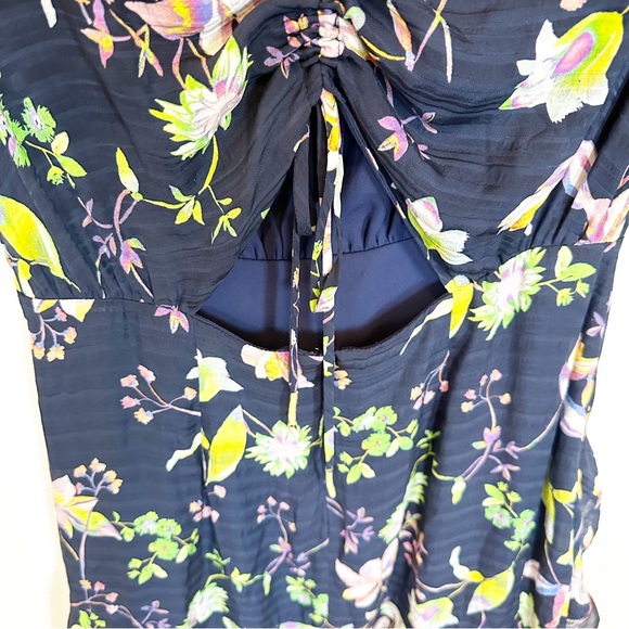 Tanya Taylor Women’s Cosette Garden Print Silk Floral Asymmetrical Midi Dress 6 - Picture 11 of 16